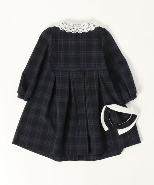 「CHOPIN」 「KIDS」長袖ワンピース 130cm ネイビー キッズ_画像2
