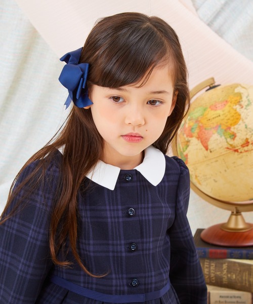 「CHOPIN」 「KIDS」長袖ワンピース 130cm ネイビー キッズ_画像5