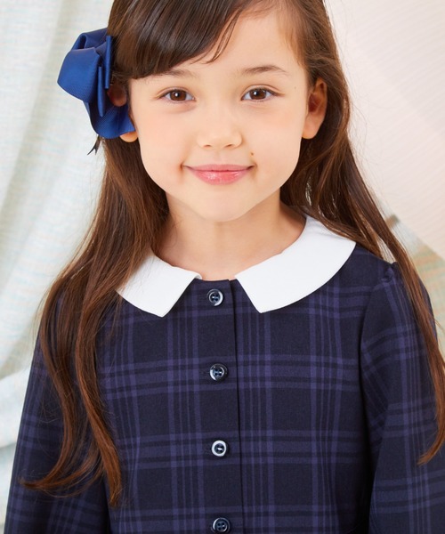 「CHOPIN」 「KIDS」長袖ワンピース 130cm ネイビー キッズ_画像6