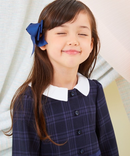 「CHOPIN」 「KIDS」長袖ワンピース 130cm ネイビー キッズ_画像7