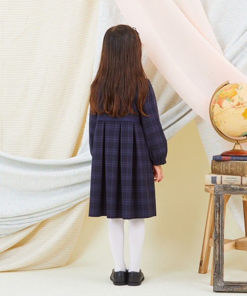 「CHOPIN」 「KIDS」長袖ワンピース 130cm ネイビー キッズ_画像8
