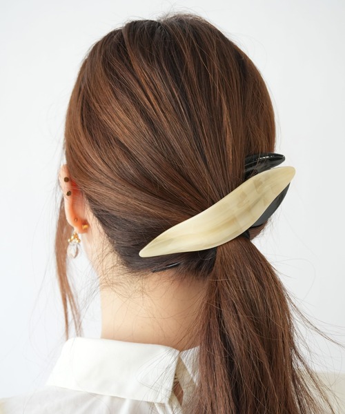 ヘアクリップ バイカラー Port（ポート） ヘアクリップ 「 」 バイカラーレイヤードヘアクリップ