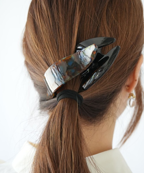 ヘアクリップ バイカラー Port（ポート） ヘアクリップ 「 」 バイカラーレイヤードヘアクリップ