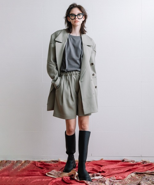 「AULA AILA」 ショートパンツ 1 グレー レディース_画像6