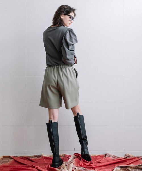 「AULA AILA」 ショートパンツ 1 グレー レディース_画像7