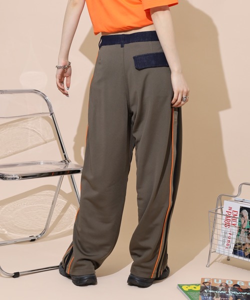「NERDY」 デニムパンツ SS レッド メンズ_画像4