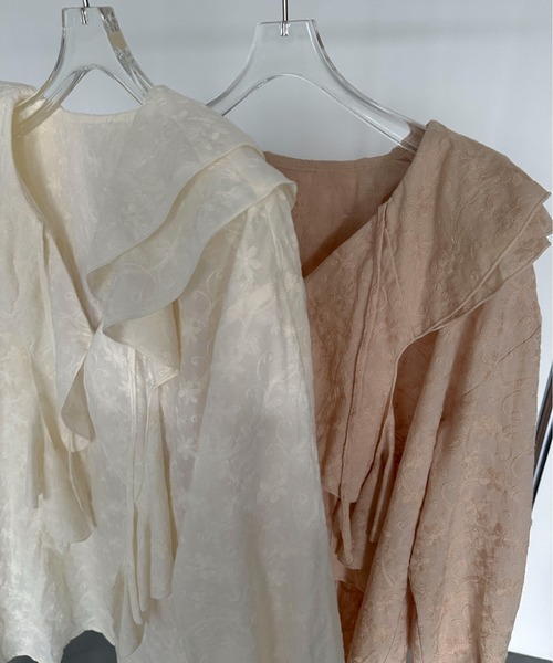 「PILIT」 長袖ブラウス MEDIUM オフホワイト レディース_画像6