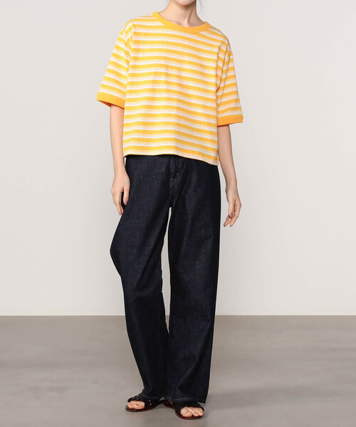 「Bshop」 半袖Tシャツ F ブルー系その他 レディース_画像5