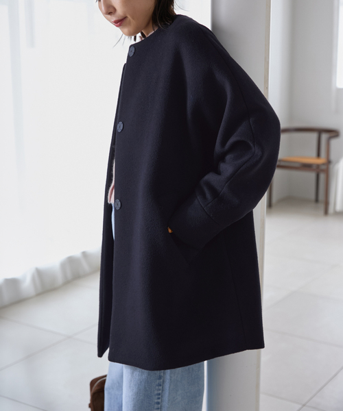 La TOTALITE（ラ トータリテ） ノーカラーコート コート TICCA