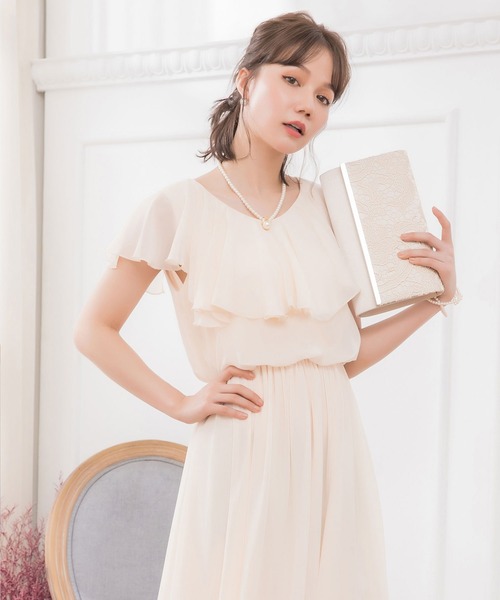 ☆BCBG MAXAZRIA ほんわかシフォンマキシ丈 ロングドレス♪ DRESS STAR ドレス シフォンマキシ丈ロングドレスパーティー