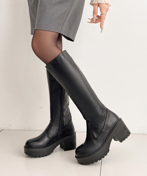 Shoes in Closet（シュークロ） ロング ブーツ 軽量厚底 ヒールアップ