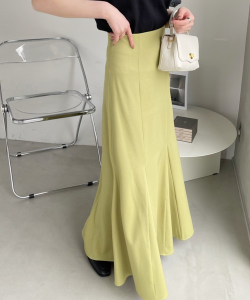 Ada. ロング スカート 夏 シワになりにくい 美シルエット フレア