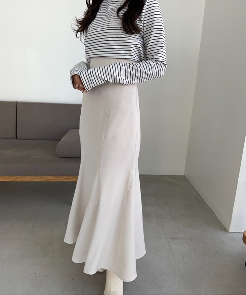 Ada. スカート シワになりにくい 美シルエット フレア マーメイド