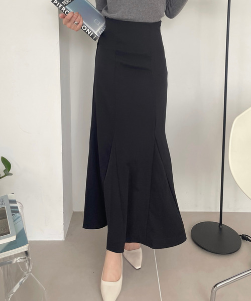 Ada. スカート シワになりにくい 美シルエット フレア マーメイド
