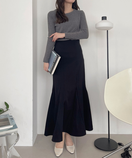 Ada. スカート シワになりにくい 美シルエット フレア マーメイド