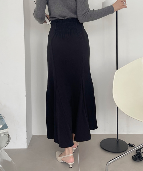 Ada. ロング スカート 夏 シワになりにくい 美シルエット フレア