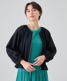 ANAYI ブルゾン アウター コットンポリメッシュブルゾン