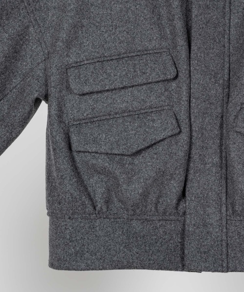 コート ジャケット Apartment Three - Cropped Wool Bomber Jacket 
