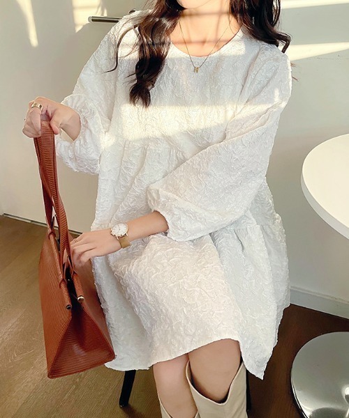 deux amour ワンピース フクレジャガードミニワンピース : ZOZOTOWN