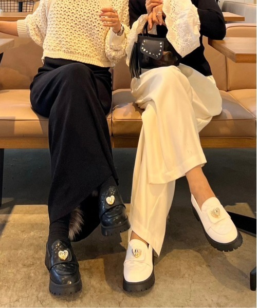 ローファー 「mikuさん×Erikaさんコラボ」キルティングロファー