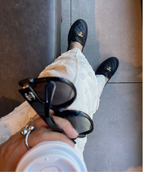 ローファー 「mikuさん×Erikaさんコラボ」キルティングロファー