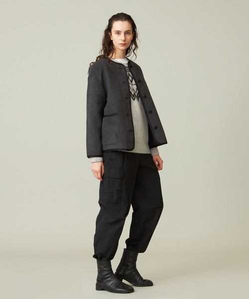 J.PRESS YORK STREET ブルゾン アウター 「WOMEN」ノーカラーブルゾン