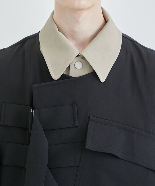 UJOH（ウジョー） ベスト ジレ STUDIOUS別注 Pocket W Belted Vest