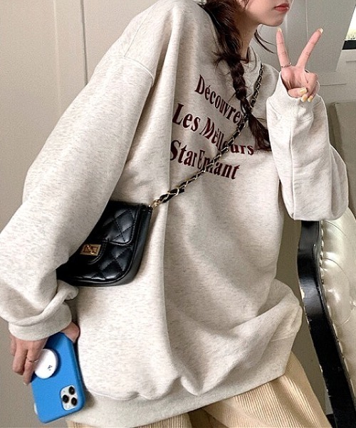 SHEENA（シーナ） トレーナー スウェット レタリングロゴスウェット