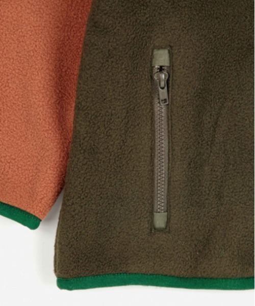 bobochoses アウター ジャケット 4〜5y 110cm BOBO CHOSES ブルゾン アウター Color block polar fleece
