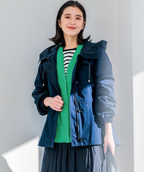 組曲 ジャケット ブルゾン 「WEB限定」フード付きライトブルゾン  