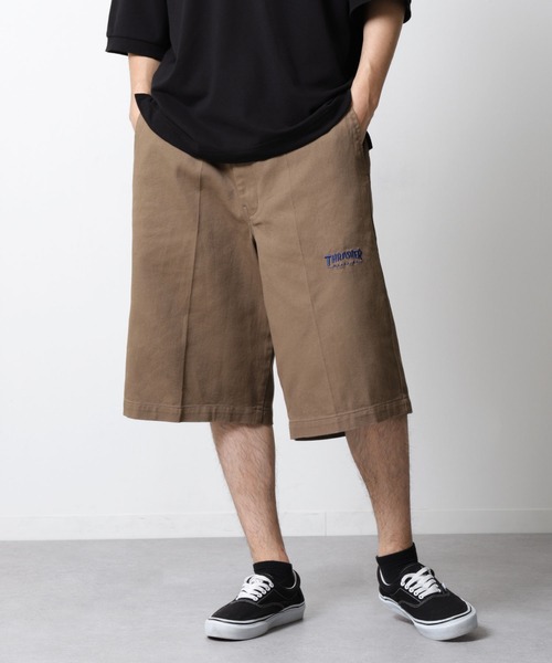 THRASHER（スラッシャー） ワイドパンツ ハーフパンツ チノパン 短パン