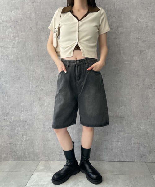 dispark ジーンズ デニム デニムパンツ DISPARK/ワイドハーフ