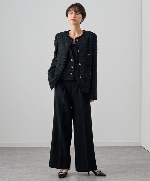 ANAYI（アナイ） パンツ 「セットアップ対応商品」ワッフルツイード