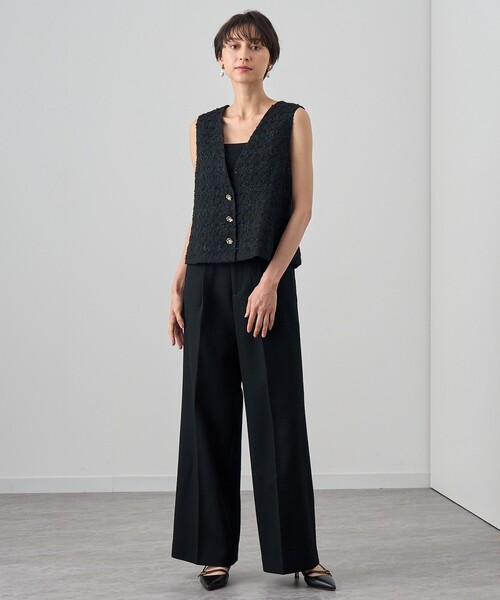 ANAYI（アナイ） パンツ 「セットアップ対応商品」ワッフルツイード