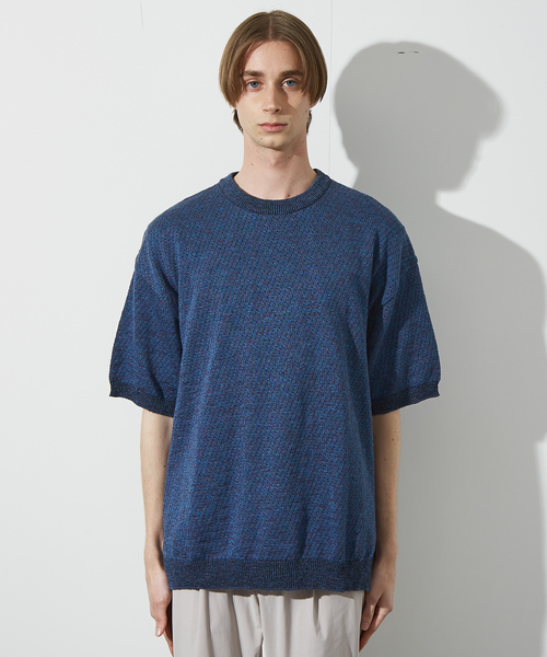 ABAHOUSE tシャツ メッシュニット スラブTシャツ / シアー素材