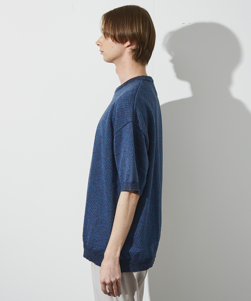 ABAHOUSE tシャツ メッシュニット スラブTシャツ / シアー素材
