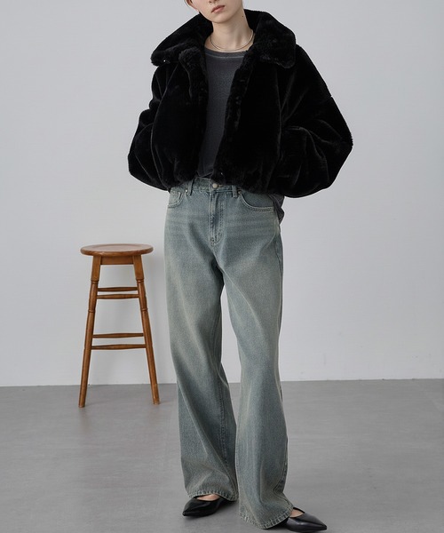 ❣️❣️冬物最終値下げセール❣️❣️【極美品】UNIQLO  GU 　ZARA系 2WAY ファー付 ダウンジャケット L 黒（Mの方も◎）厚手黒ダウン｜ファー脱着可｜M〜L｜ MONO-MART（モノマート） ブルゾン アウター 「nui nullu」2WAY