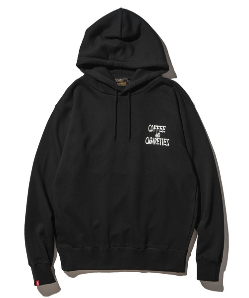 Coffee & Cigarettes」 プルオーバーパーカー M ブラック メンズ