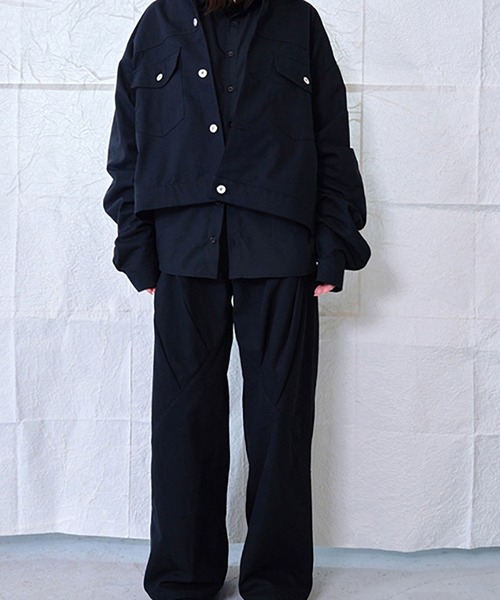 Nora Lily（ノラリリー） デニムジャケット gジャン 「Nora Lily」Tuck