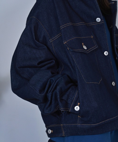 Nora Lily（ノラリリー） デニムジャケット gジャン 「Nora Lily」Tuck