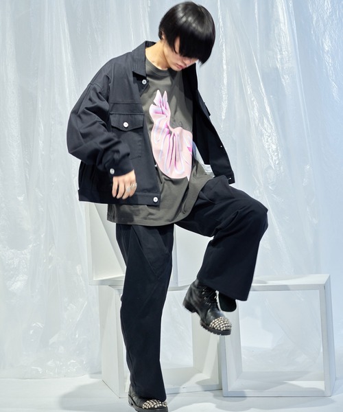 Nora Lily（ノラリリー） デニムジャケット gジャン 「Nora Lily」Tuck