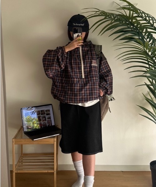 nemne（ネンネ） ブルゾン アウター 「keel」配色ドローコードナイロン