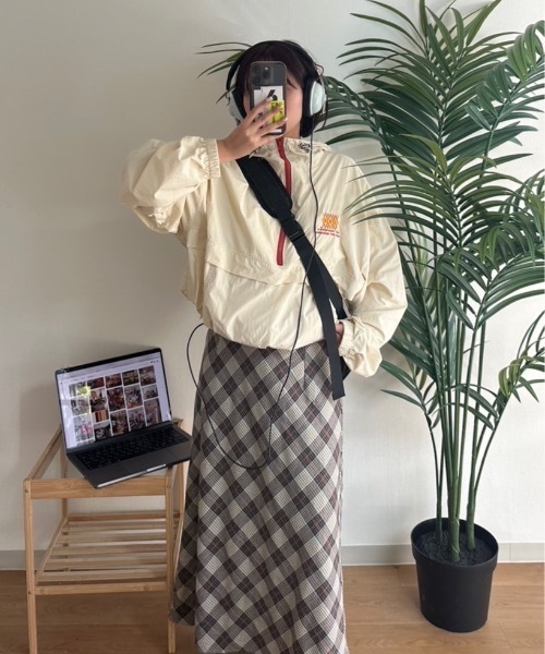 nemne（ネンネ） ブルゾン アウター 「keel」配色ドローコードナイロン