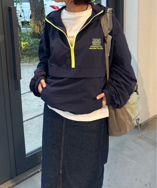 nemne（ネンネ） ブルゾン アウター 「keel」配色ドローコードナイロン