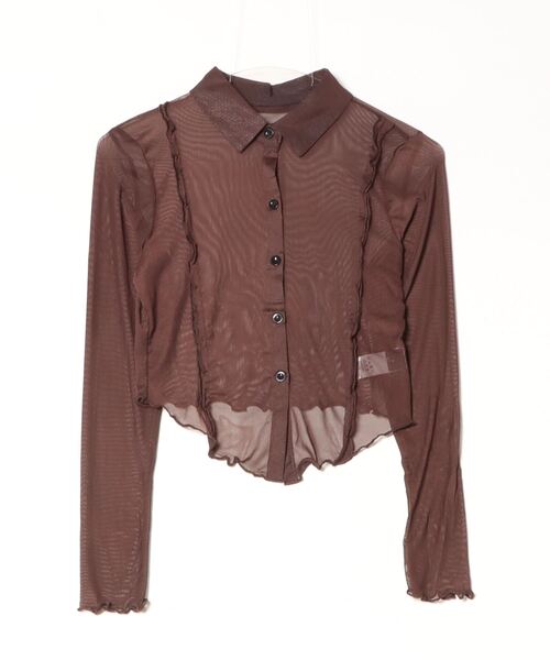 ブラウス シャツ シアーメッシュシャツ レディース SLY ブラウス シャツ SHEER MESH SH シアー メッシュ レディース