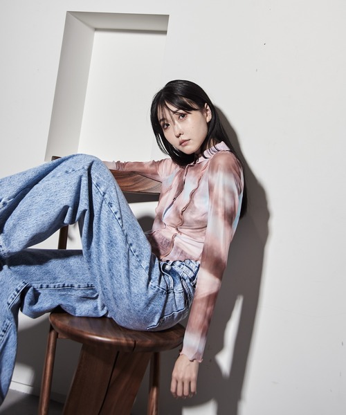 ブラウス シャツ シアーメッシュシャツ レディース SLY ブラウス シャツ SHEER MESH SH シアー メッシュ レディース