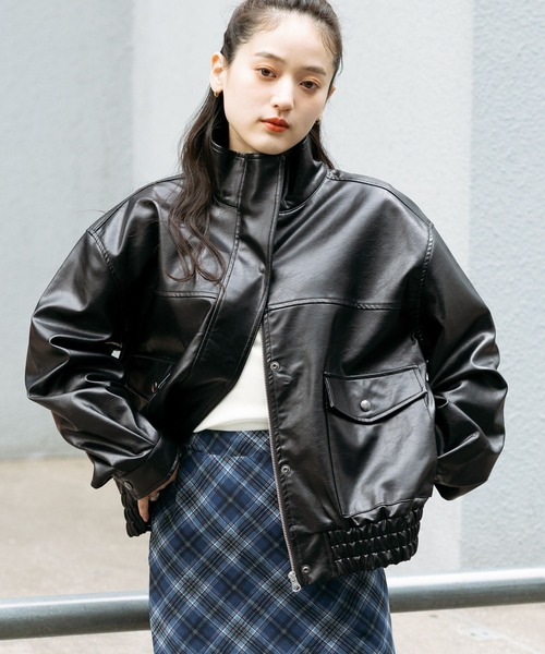 【期間限定販売】レザージャケット RAGEBLUE シンセティックレザー/トラックジャケット/ブルゾン | [公式