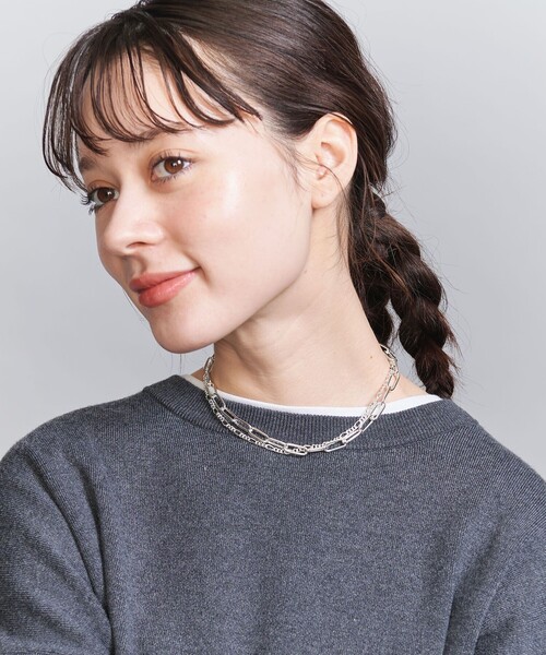 BEAUTY＆YOUTH UNITED ARROWS ネックレス ミックスチェーン 2連