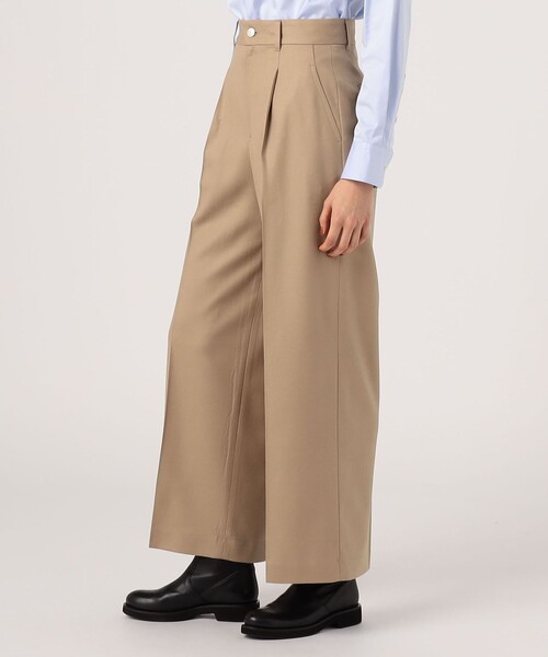 パンツ ウールサキソニー ハイウエストパンツ レディース_6