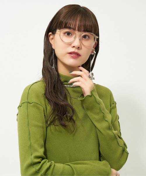 Zoff 伊達メガネ メガネ 眼鏡 「LOVE BY e.m.コラボ」“culet